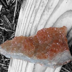 Orange Crystal Geode Wall Art Accent